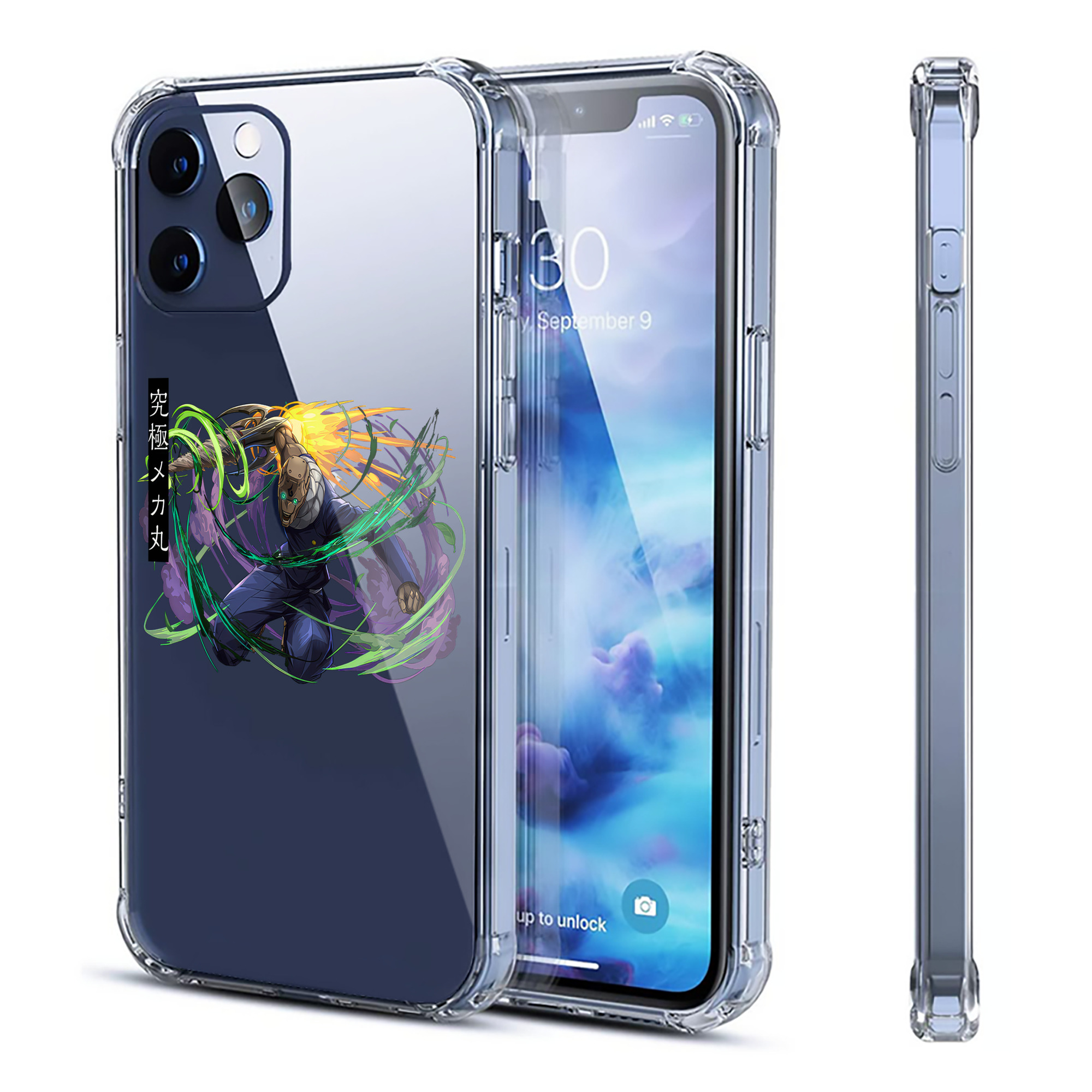 （画像用） 呪術廻戦 Jujutsu Kaisen 【iPhone 12シリーズ対応】透明スマホケース（クリアソフトケース）